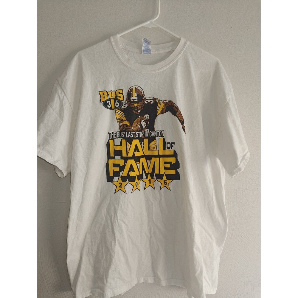Pittsburgh Steelers T Shirt NFL Jerome Bettis Hall of Fame The Bus Adult XL